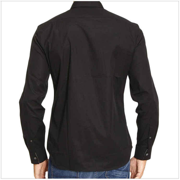 商品Burberry|Burberry 博柏利 男士黑色棉质长袖衬衫 3991162,价格¥1087,第19张图片详细描述