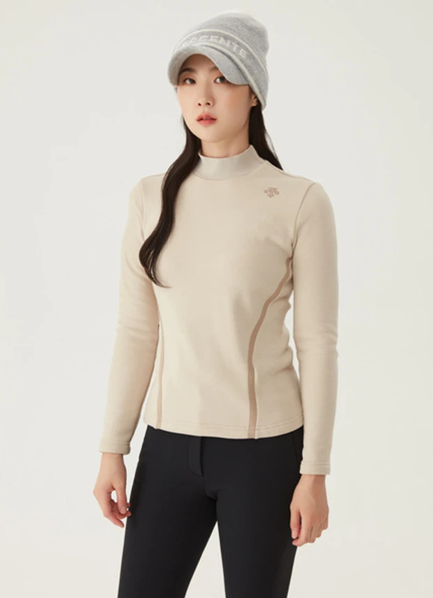 商品【预售商品15天发货】 DESCENTE|高球系列女性高领保暖毛衣时尚百搭 DO42WFTLO2-DBGG,价格¥1076,第7张图片详细描述