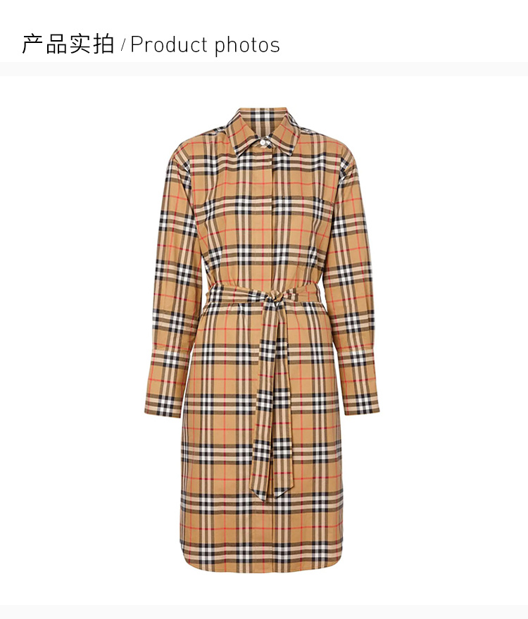 商品Burberry|Burberry格纹女士连衣裙 8013946,价格¥2879,第6张图片详细描述