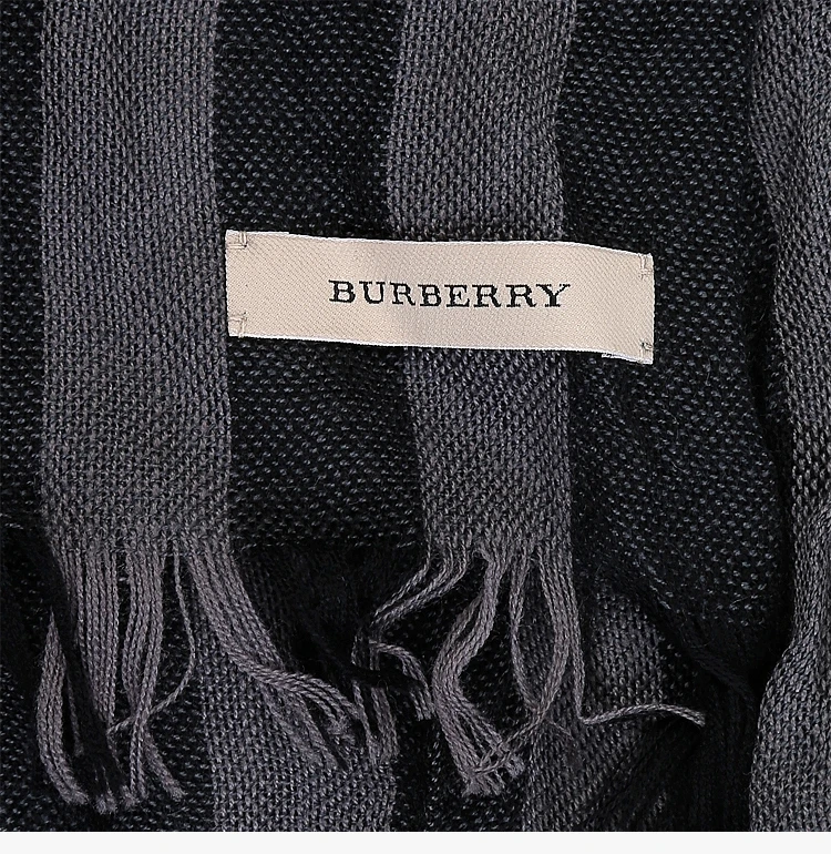 商品[国内直发] Burberry|BURBERRY 拼色男士围巾 3551800,价格¥3431,第7张图片详细描述