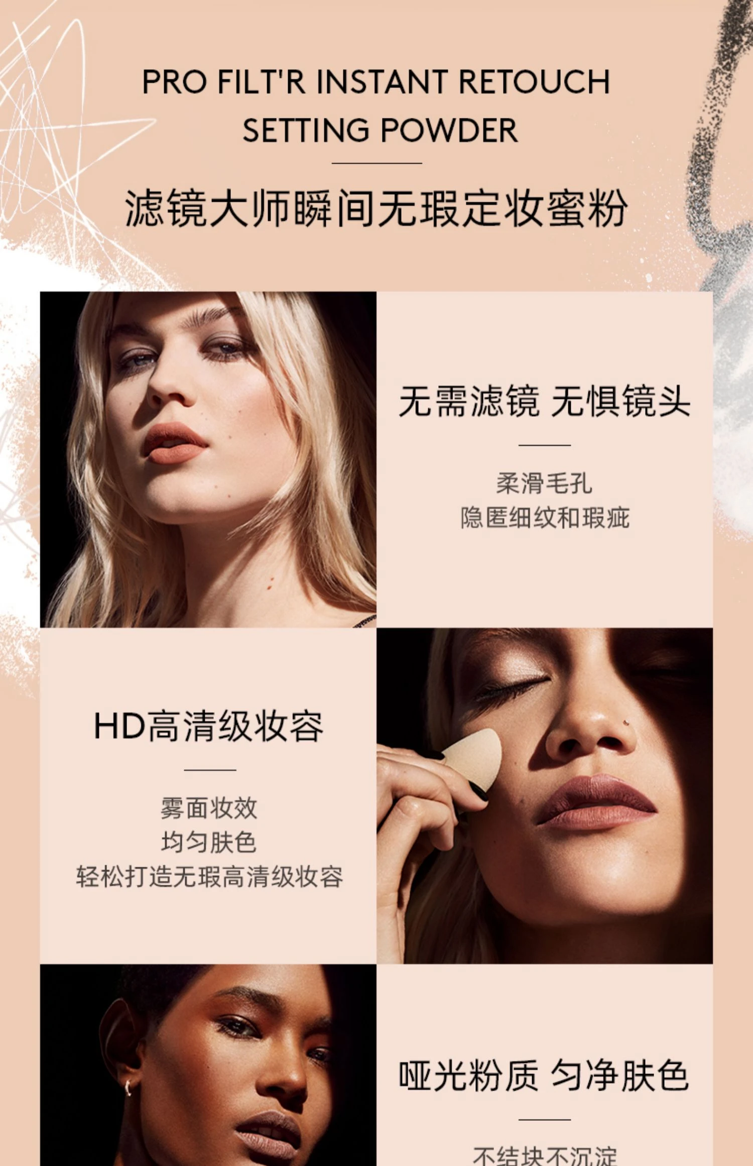 商品Fenty Beauty|【包邮装】Fenty beauty 蕾哈娜定妆散粉 遮瑕控油 Butter 奶油亚麻 28g,价格¥266,第2张图片详细描述