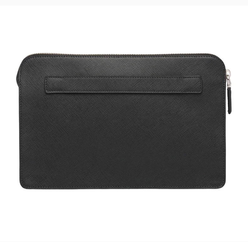 商品[国内直发] Prada|PRADA  男士黑色皮革手拿包  2VF056-9Z2-OLM-F0QLR,价格¥8165,第5张图片详细描述