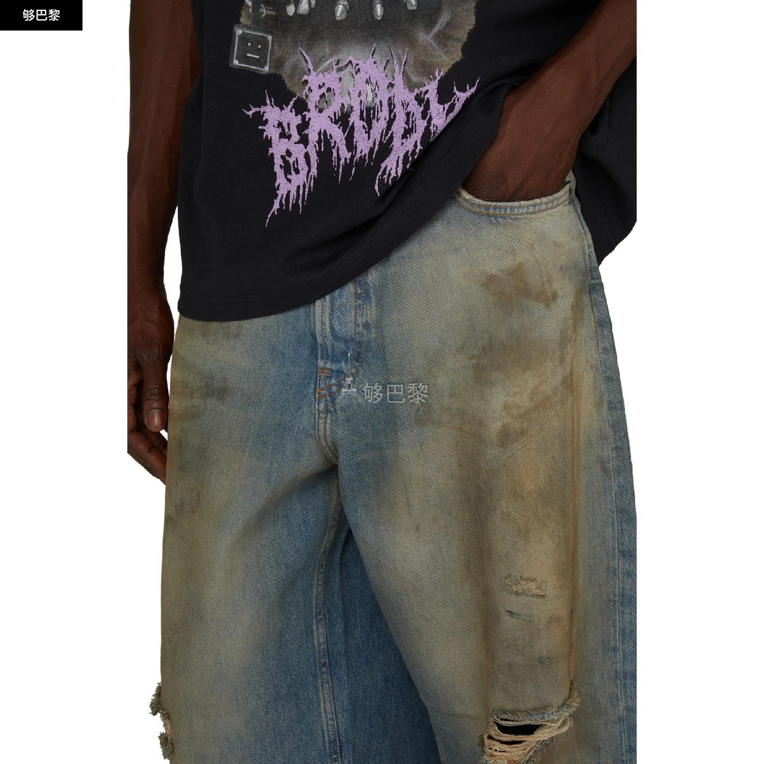 商品Acne Studios|包邮包税【预售7天发货】 ACNE STUDIOS 男士 牛仔裤 Penicillin 1989 牛仔裤  B00324AUZ ACNSG36GBLU,价格¥3721,第6张图片详细描述