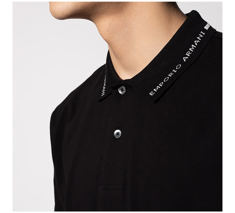 商品Emporio Armani|EMPORIO ARMANI 男黑色短袖T恤 3K1FA4-1JPTZ-0040,价格¥729,第10张图片详细描述