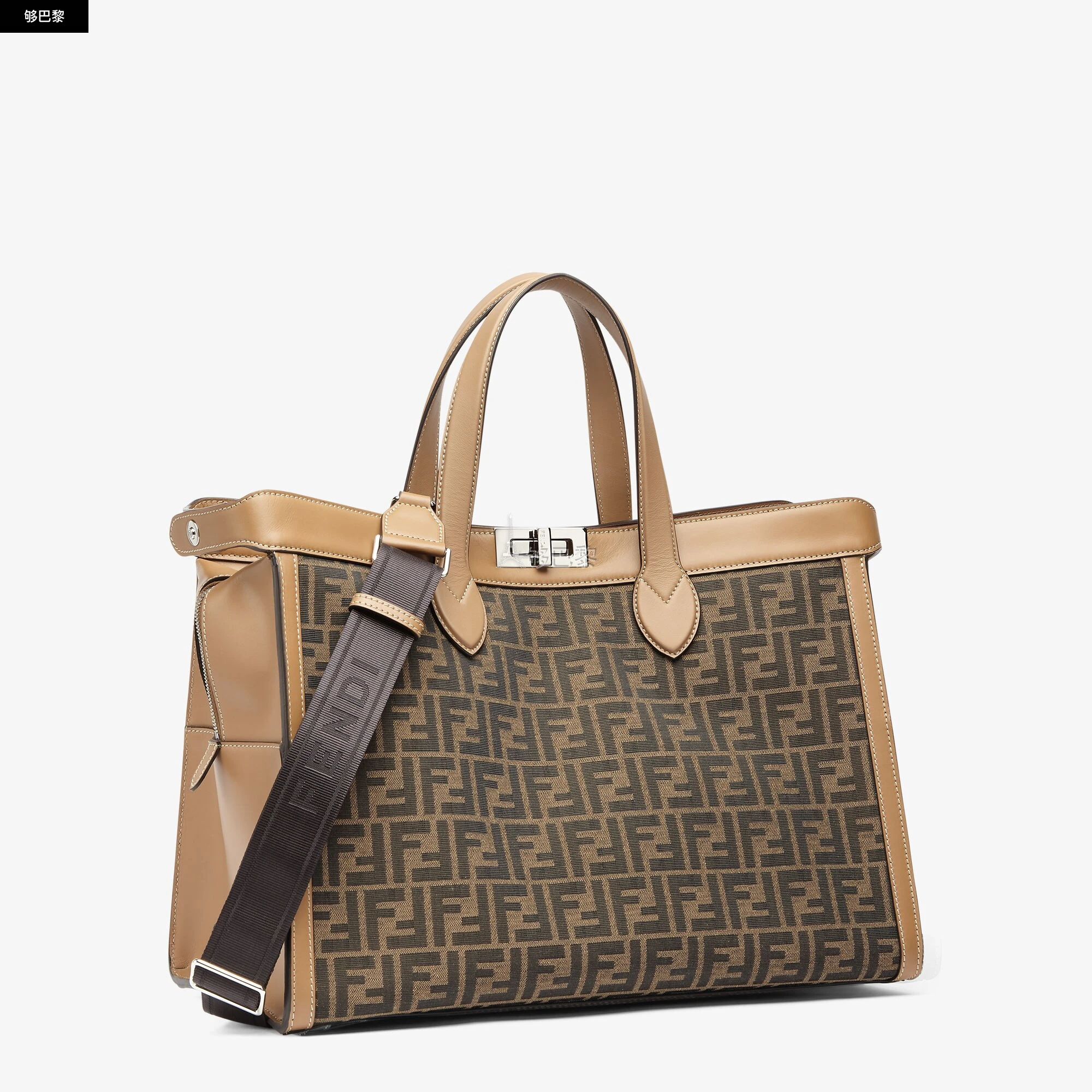 商品Fendi|【预售】 芬迪 25春夏 男士 手提包 Peekaboo ISeeU Forty8 7VA566ALIEF1HRM ,价格¥33326,第5张图片详细描述