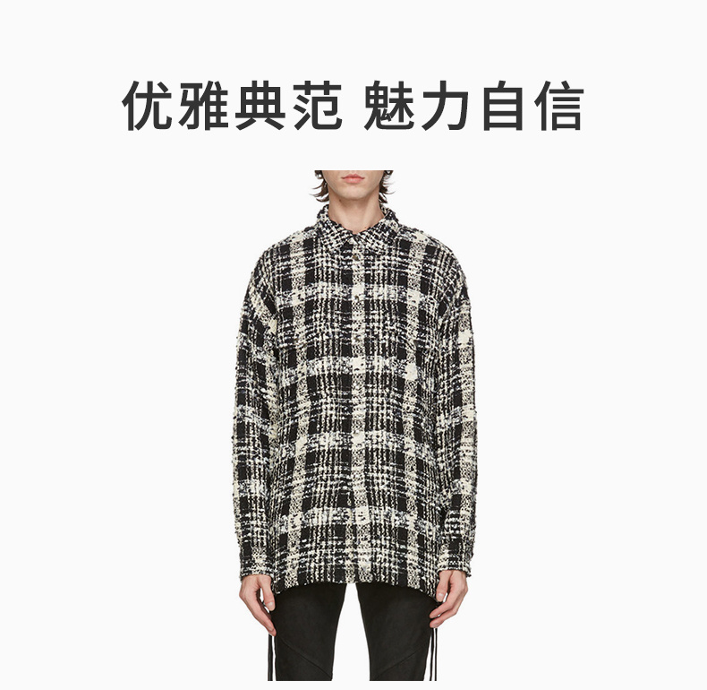 商品Faith Connexion|FAITH CONNEXION 黑色男士衬衫 X1803T00-514,价格¥3245,第3张图片详细描述