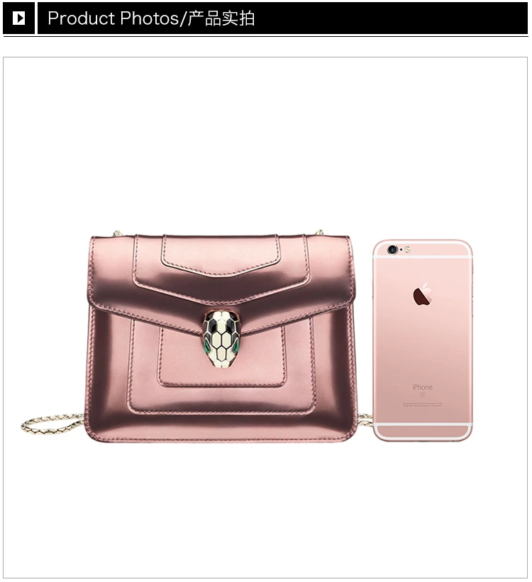 商品[国内直发] BVLGARI|BVLGARI 宝格丽 女士亮粉色小牛皮单肩包斜挎包 284800,价格¥15254,第3张图片详细描述