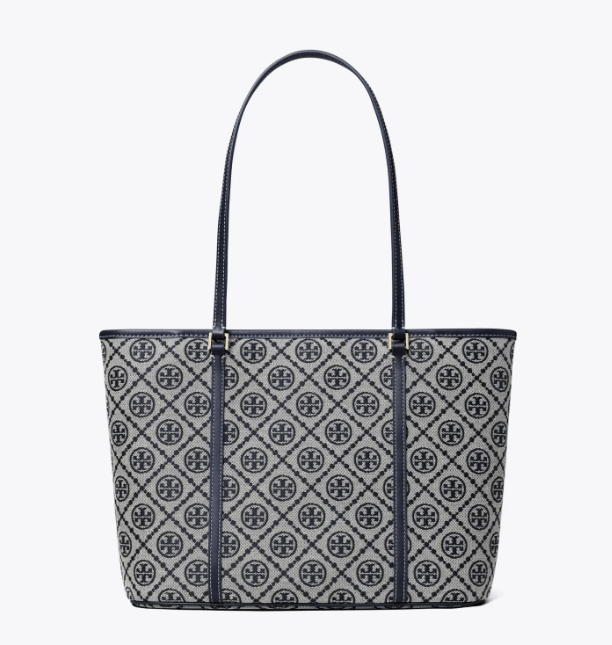 商品Tory Burch|汤丽伯奇女士T MONOGRAM拉链开合托特包单肩包子母包小号（香港仓发货）,价格¥2638,第1张图片详细描述