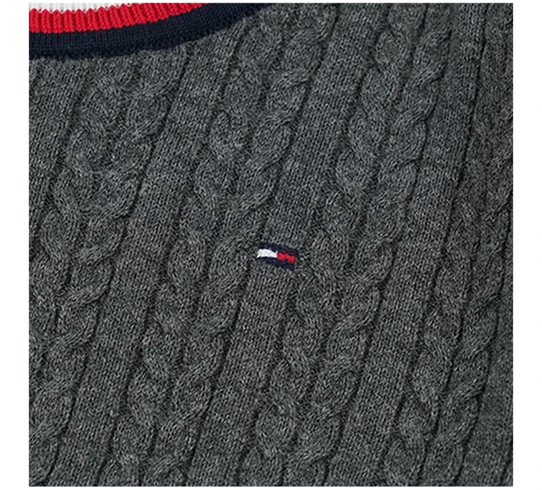 商品[国内直发] Tommy Hilfiger|TOMMY HILFIGER 深灰色女士针织衫/毛衣 76A0473-034,价格¥139,第7张图片详细描述