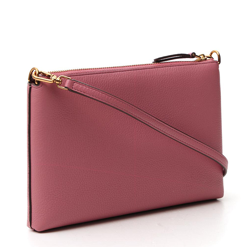 商品Tory Burch|TORY BURCH 汤丽柏琦 女士粉色皮质单肩包 61385-651,价格¥1398,第4张图片详细描述