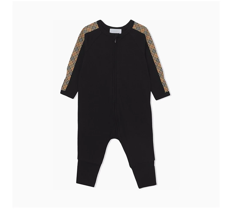 商品Burberry|BURBERRY 黑色婴幼儿连体衣 8048408,价格¥1185,第5张图片详细描述