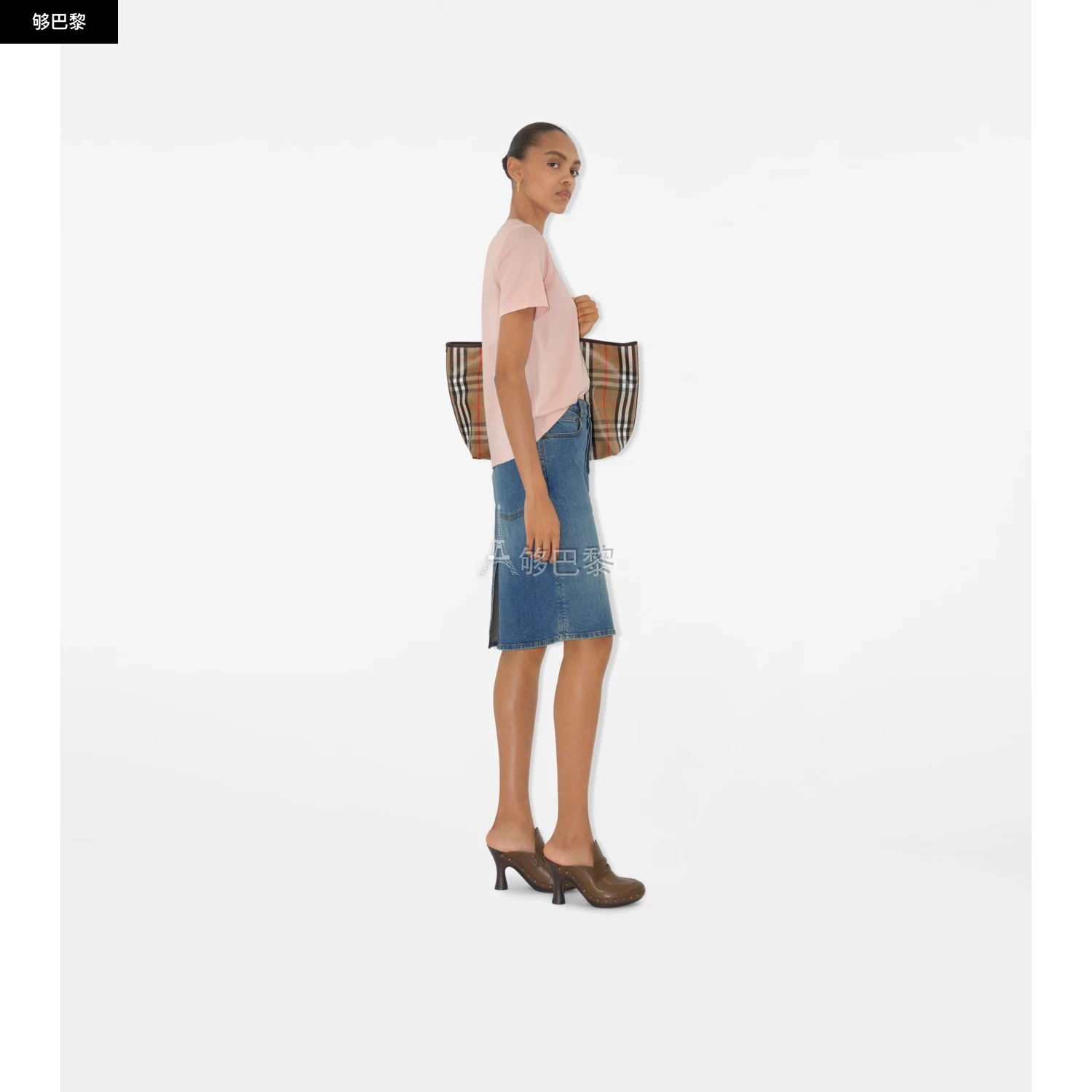 商品Burberry|【预售】 巴宝莉 25春夏 女士 短袖T恤 棉质 T 恤衫 81119441 ,价格¥3134,第5张图片详细描述