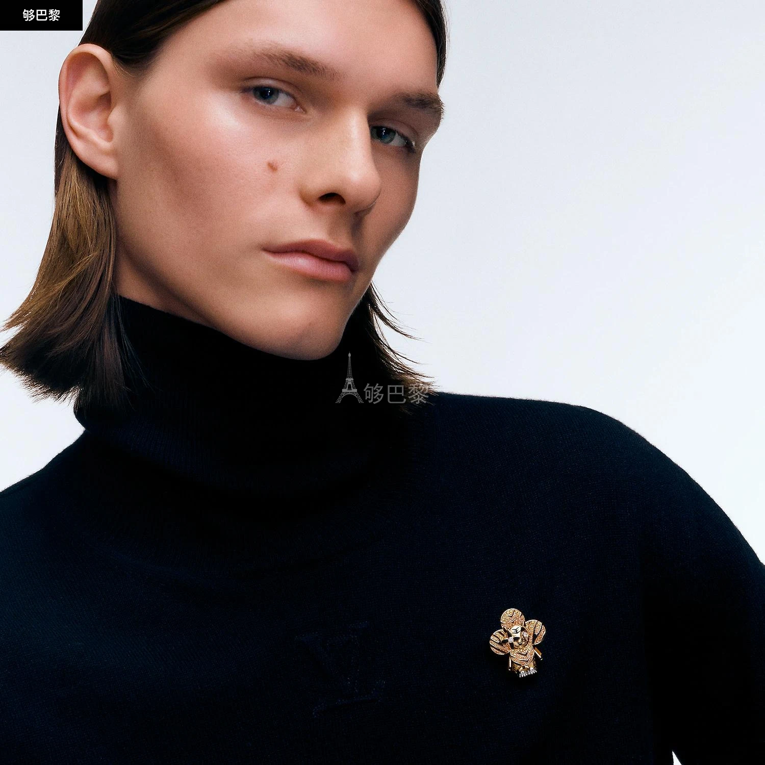 商品Louis Vuitton|【预售】 LV路易威登 24秋冬 女士 吊坠 VIVIENNE TIGER 18K 金漆光钻石彩色宝石项链 Q93974,价格¥411502,第3张图片详细描述