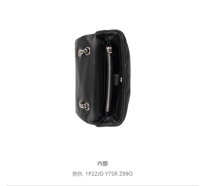 商品PINKO|品高mini斜绗缝LOVE PUFF手袋女士单肩斜挎包飞鸟燕子包,价格¥1567,第5张图片详细描述