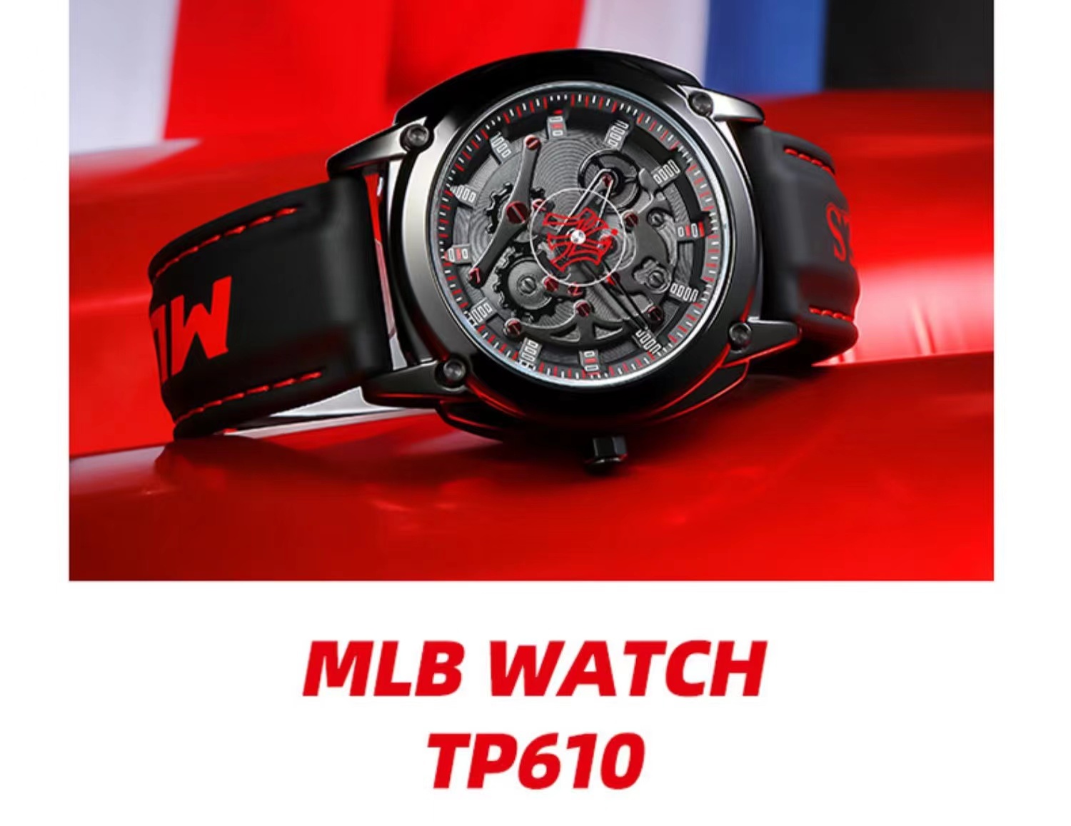 商品[国内直发] MLB| 美职棒（MLB）镂空潮牌情侣防水学生男女表MLB-TP610,价格¥424,第9张图片详细描述