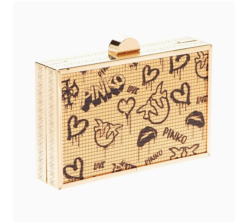 商品PINKO|PINKO 女士印花聚乙烯手拿包 1P21XT-Y6PCHZ2,价格¥666,第5张图片详细描述