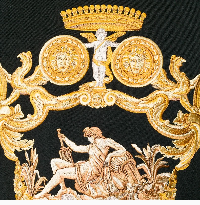 商品Versace|VERSACE 黑色男士卫衣/帽衫 A80034-A226516-A008,价格¥4185,第8张图片详细描述
