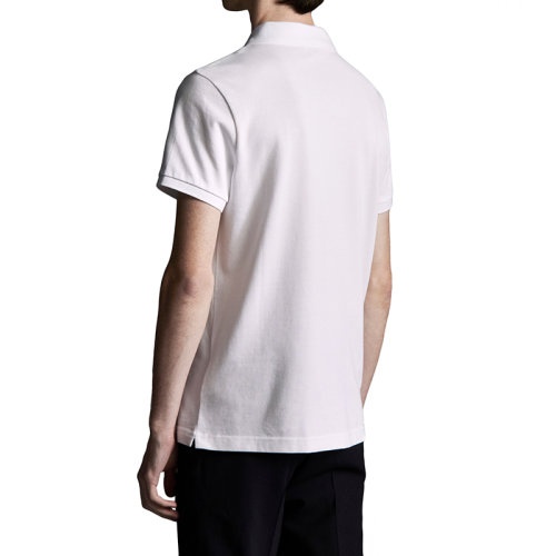 商品Moncler|【现货】 蒙克莱 22年秋冬新款 男士光学白色纯棉徽标贴片短袖polo衫H10918A0000984556001,价格¥1311,第5张图片详细描述