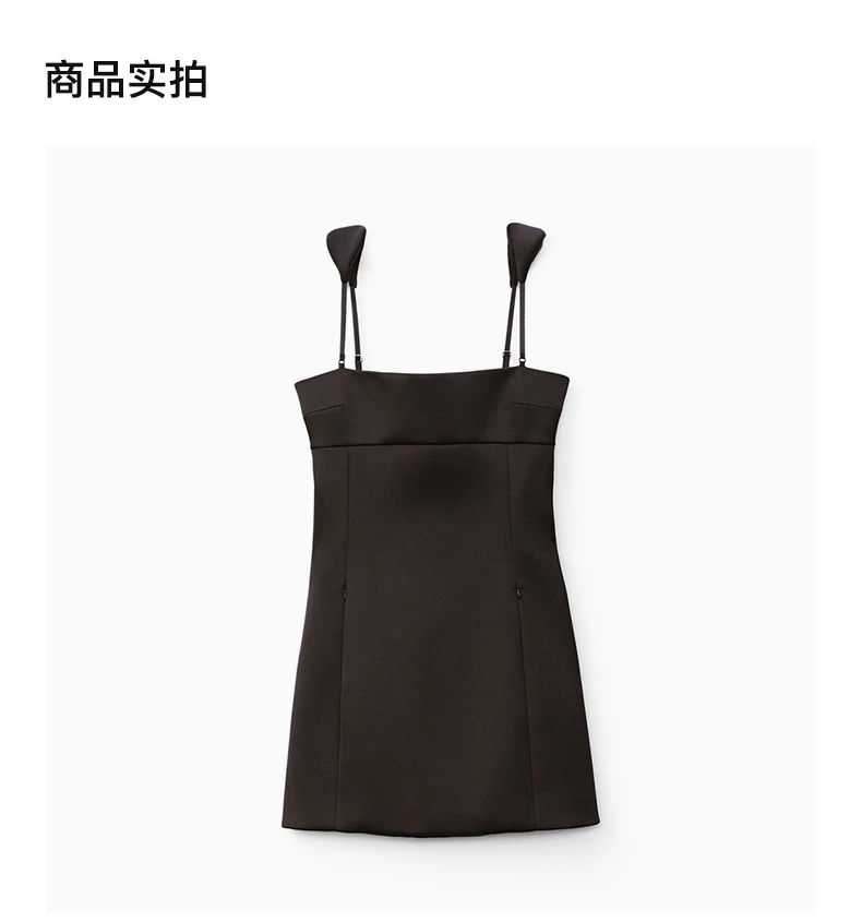 商品Alexander Wang|Alexander Wang 女士亮钻缀饰重缎面运动连衣裙 1WC4216422-001,价格¥1294,第4张图片详细描述