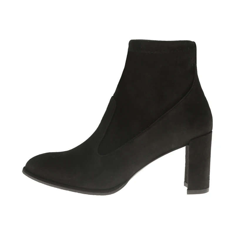 商品[国内直发] Stuart Weitzman|STUART WEITZMAN 黑色女士雪地靴 GLOVEMID-BLACK-SUEDE,价格¥2504,第1张图片详细描述