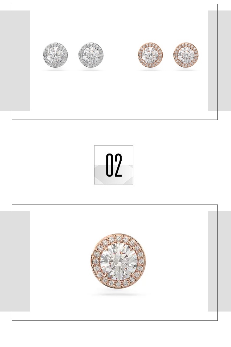 商品Swarovski|SWAROVSKI 施华洛世奇 CONSTELLA 耳钉 饰品 礼物 ,价格¥803,第3张图片详细描述