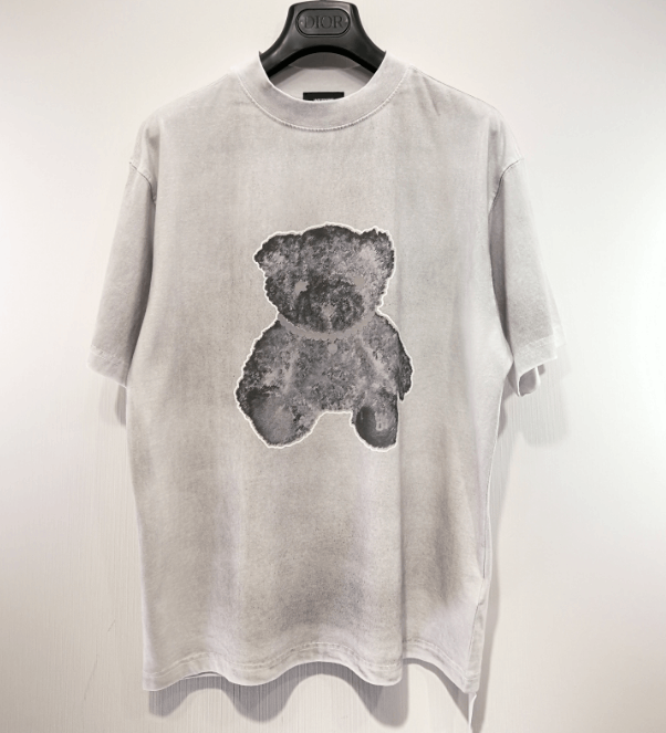 商品We11done|短袖小熊项链印花 反光个性短袖T恤 男女同款 黑白2色（香港仓发货）,价格¥1229,第6张图片详细描述