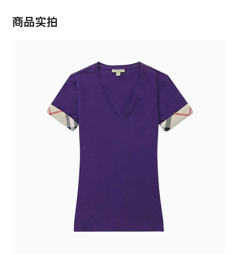 商品Burberry|Burberry 博柏利 女士短袖T恤 3933937,价格¥921,第6张图片详细描述