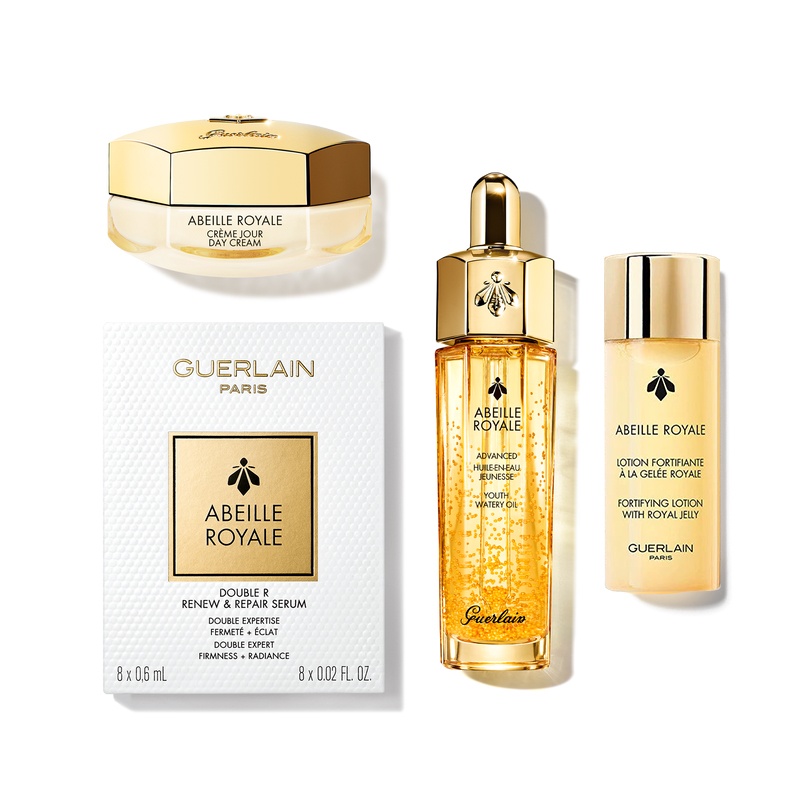 商品Guerlain|Guerlain娇兰 2022年限量帝皇蜂资日霜套装4件套 日霜50ml+复原蜜15ml+精粹水40ml+精华露4.8m,价格¥896,第3张图片详细描述