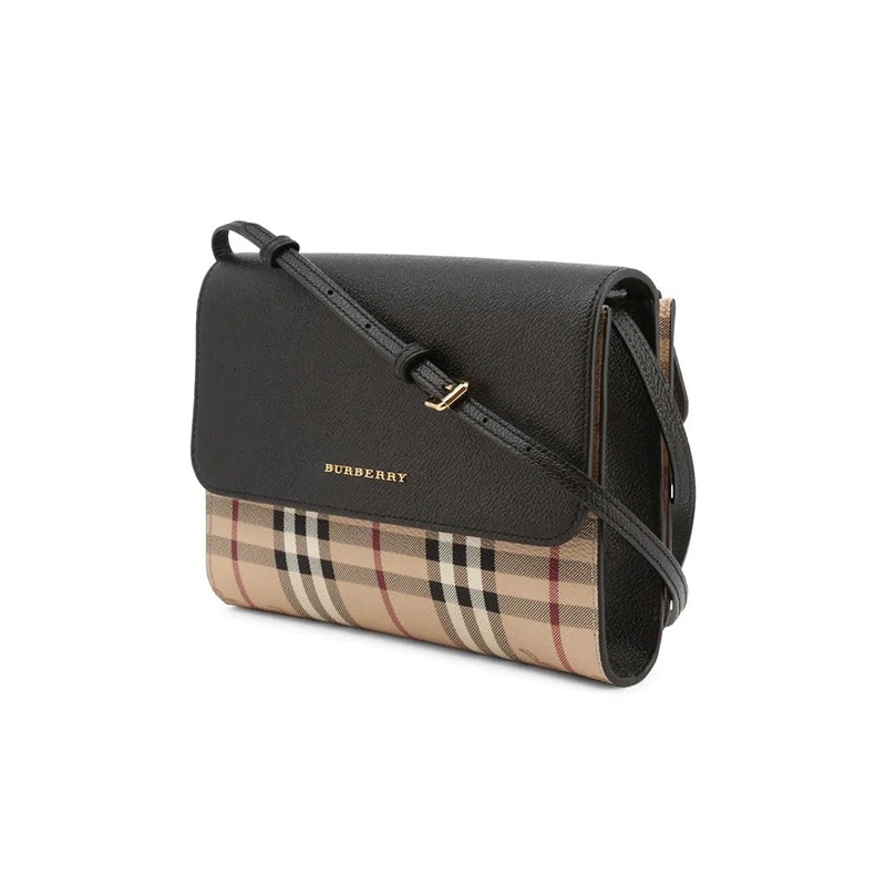 商品Burberry|现货 博柏利 经典款 女士皮革格纹斜挎包【两色】,价格¥4102,第6张图片详细描述