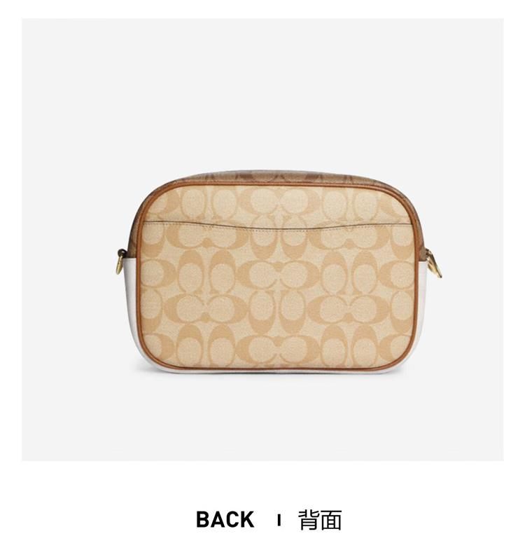 商品Coach|COACH/蔻驰 JAMIE 女士中号单肩斜挎相机包盒子包棕色CA172IMOTV 送礼好物 ,价格¥2062,第6张图片详细描述