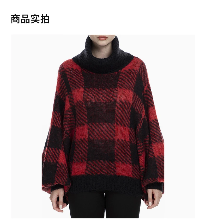 商品[国内直发] Emporio Armani|EMPORIO ARMANI 格纹女士针织衫/毛衣 6G2MX4-2M44Z-F301,价格¥2462,第4张图片详细描述