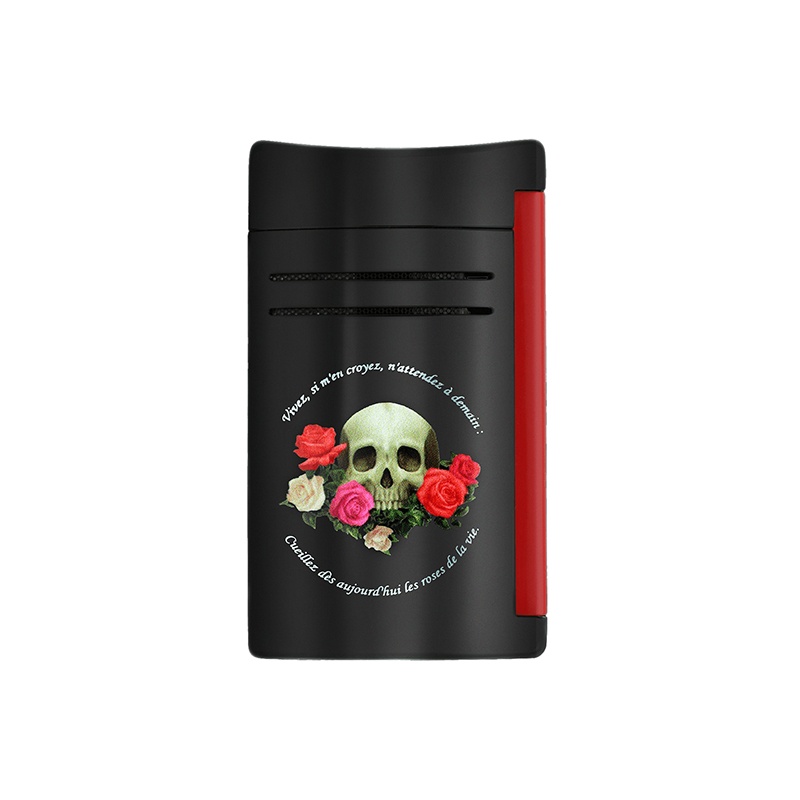 商品S.T. Dupont|S.T.Dupont都彭 男女通用黑色金属Memento Mori 打火机,价格¥1029,第3张图片详细描述