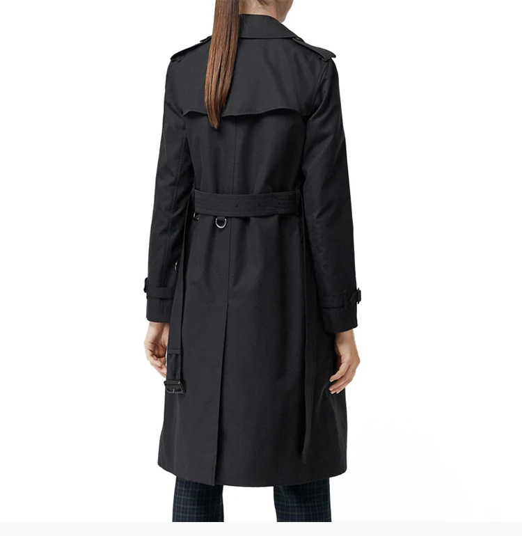 商品[国内直发] Burberry|BURBERRY 黑色女士大衣 4073368,价格¥10907,第6张图片详细描述