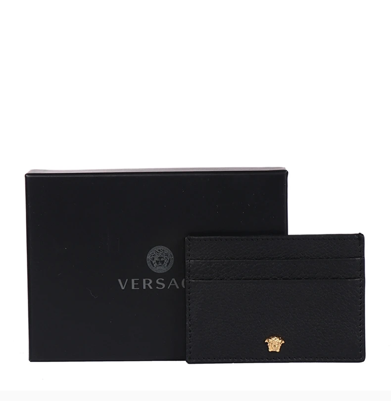 商品[国内直发] Versace|VERSACE 男士黑色小牛皮短款钱夹  DPN2467-DGOV2-D41OH,价��格¥778,第7张图片详细描述