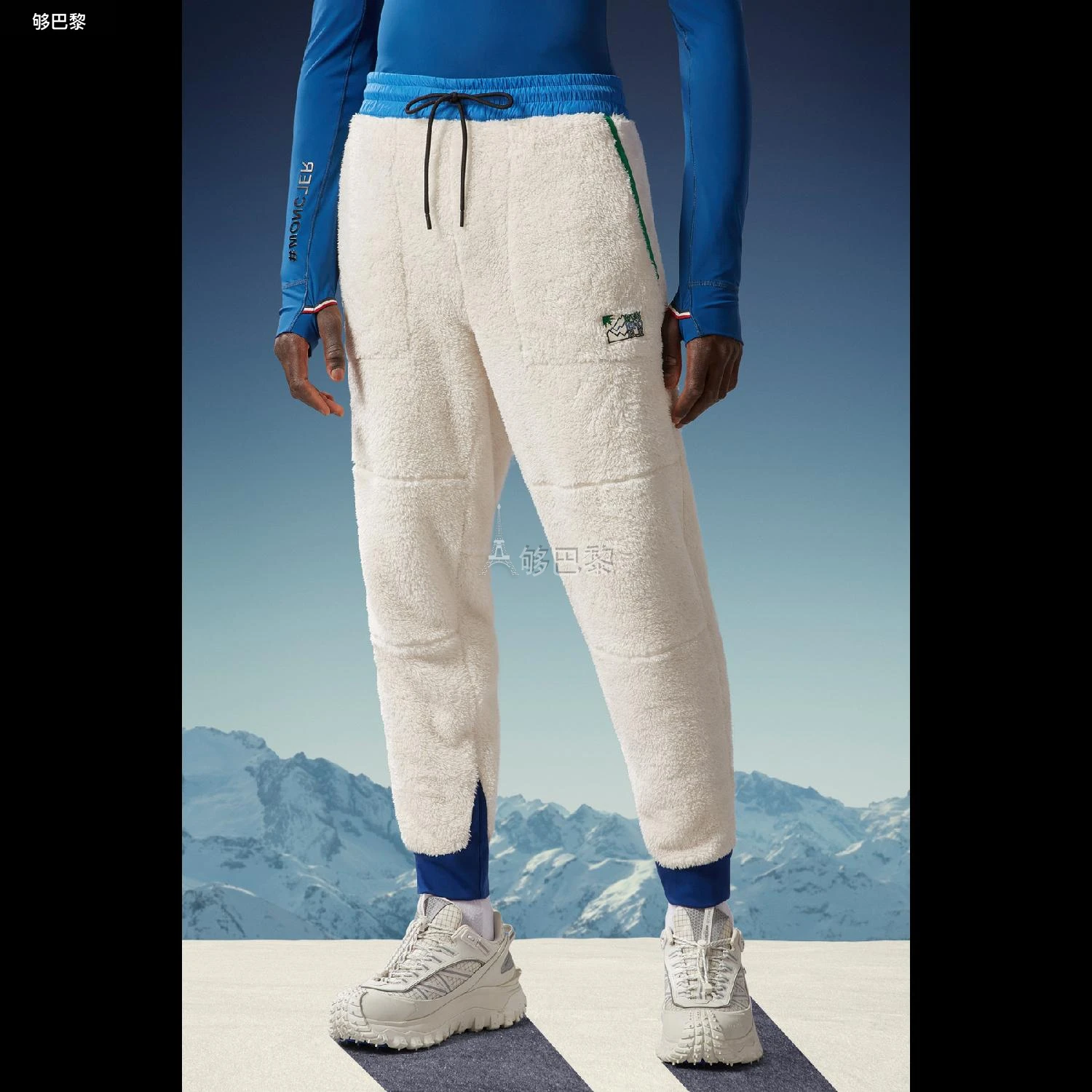 商品Moncler|【预售】 MONCLER 盟可睐 25春夏 男士 休闲裤 男士抓绒运动裤 I20978H00010899ML034 ,价格¥5266,第6张图片详细描述