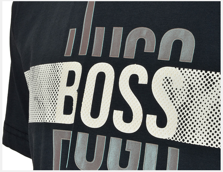 商品Hugo Boss|Hugo Boss 雨果博斯 男士深藍色纯棉短袖T恤 TEE2-1815506410,价格¥600,第10张图片详细描述