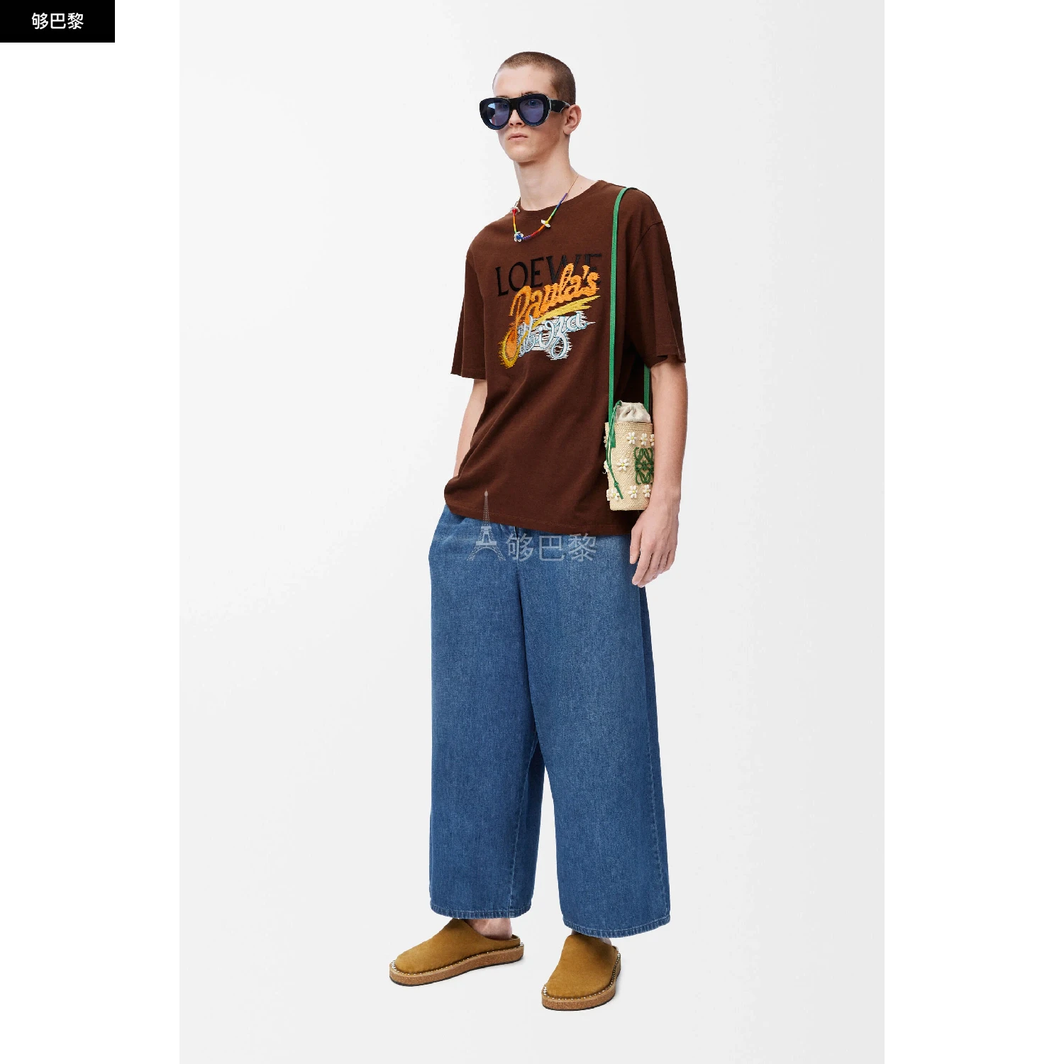 商品Loewe|【预售】 罗意威 25春夏 男士 短袖T恤 T-shirt large en coton H616Y22X84-3428 ,价格¥5984,第4张图片详细描述