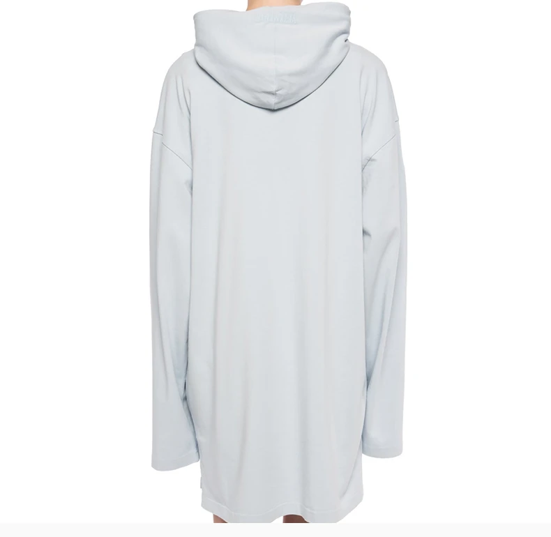 商品Vetements|VETEMENTS 女士浅蓝色印花棉质连帽卫衣 UAH20TR698-BLUE,价格¥2233,第6张图片详细描述