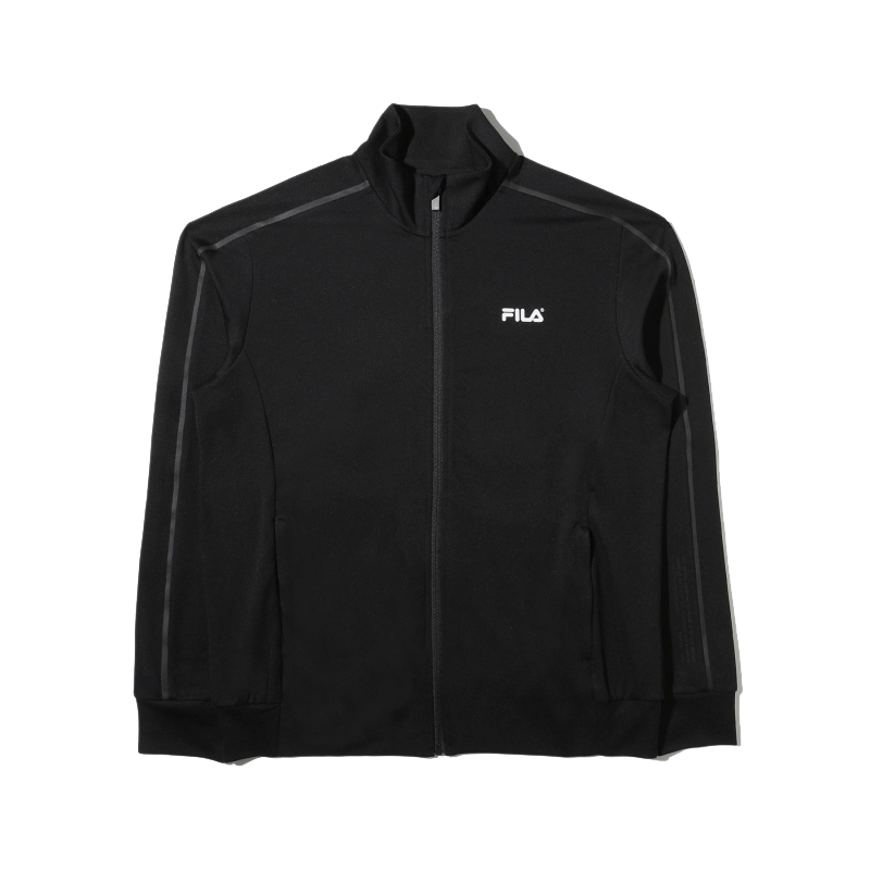 商品Fila|【享贝家】FILA男女运动夹克/外套 黑色FS2FTD2204X（特价活动款）,价格¥207,第3张图片详细描述