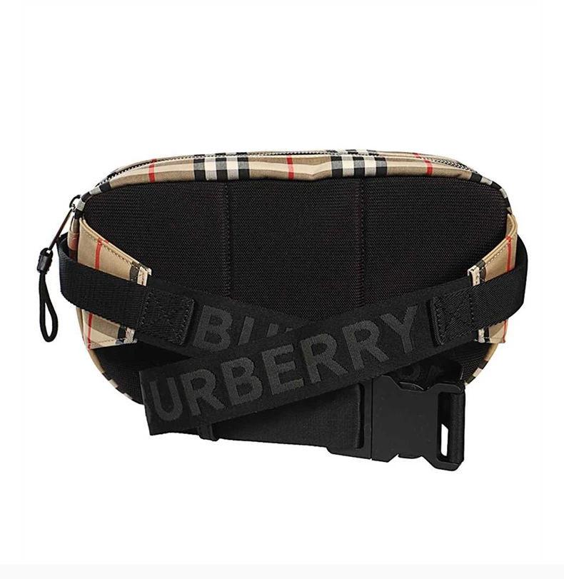 商品Burberry|Burberry 博柏利 卡其色格纹男士腰包 8023034,价格¥3994,第3张图片详细描述