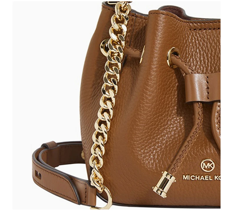 商品[国内直发] Michael Kors|Michael Kors 女士Phoebe系列棕色皮质小号单肩斜挎包 32H1G8PD0L-LUGGAGE,价格¥1930,第7张图片详细描述