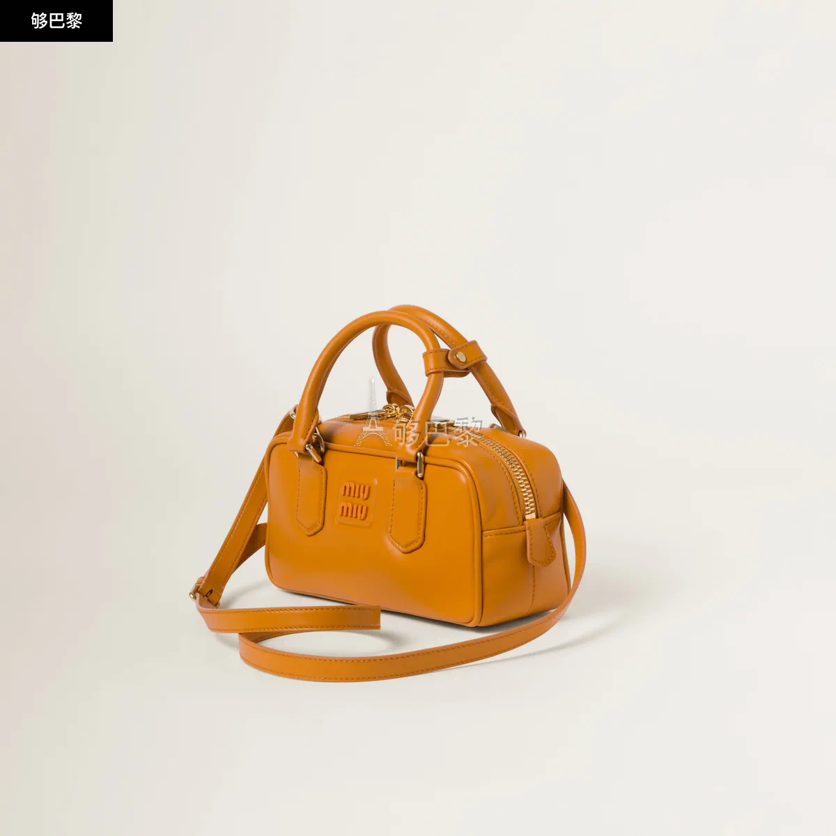 商品Miu Miu|【预售】 缪缪 24秋冬 女士 手提包 Sac Arcadie en cuir 5BB142_2F8K_F0E05_V_OOO,价格¥18383,第6张图片详细描述