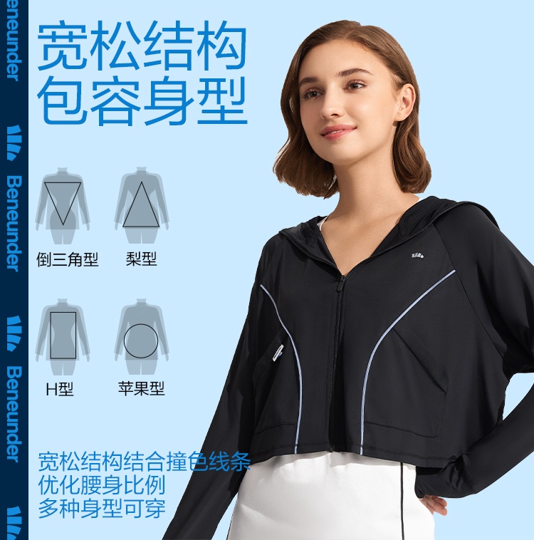 商品[国内直发] Beneunder|蕉下防污防晒衣女upf50+防紫外线夏季户外透气遮阳百搭轻薄防晒服,价格¥318,第12张图片详细描述