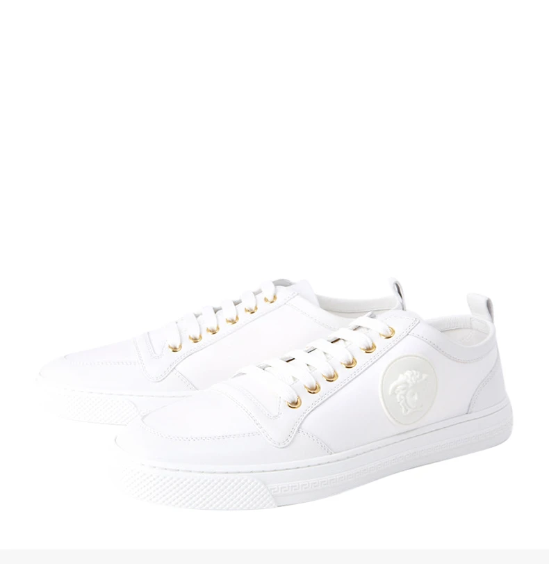 商品Versace|VERSACE 范思哲 男士白色休闲板鞋 DSU5916-D3TEVG-D010H,价格¥2590,第6张图片详细描述