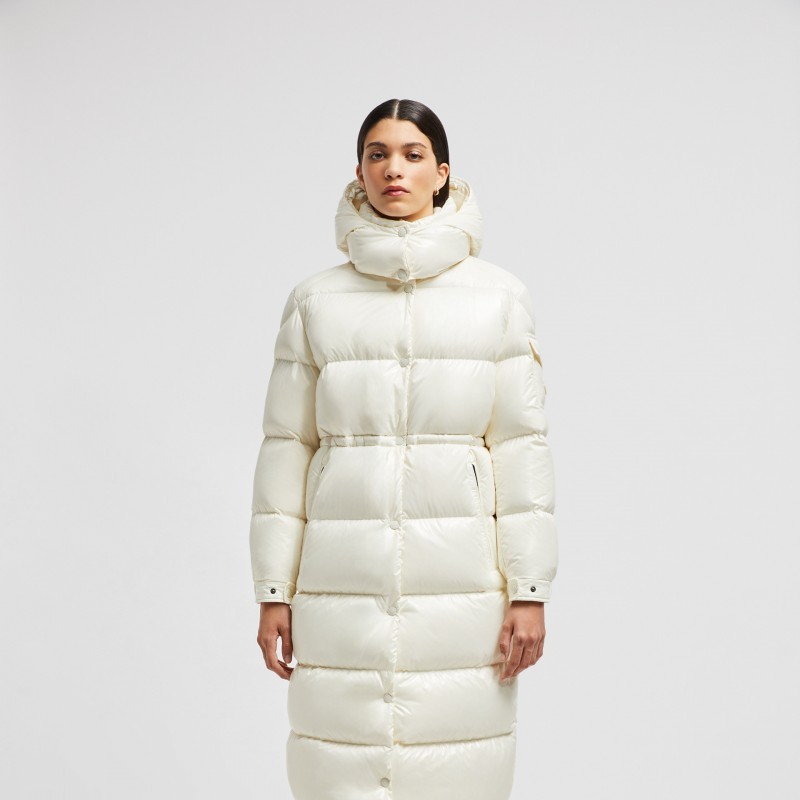 商品Moncler|蒙口 CAVETTAZ系列女士白色长款羽绒服 J20931C0003668950034（两色可选）,价格¥16606,第5张图片详细描述