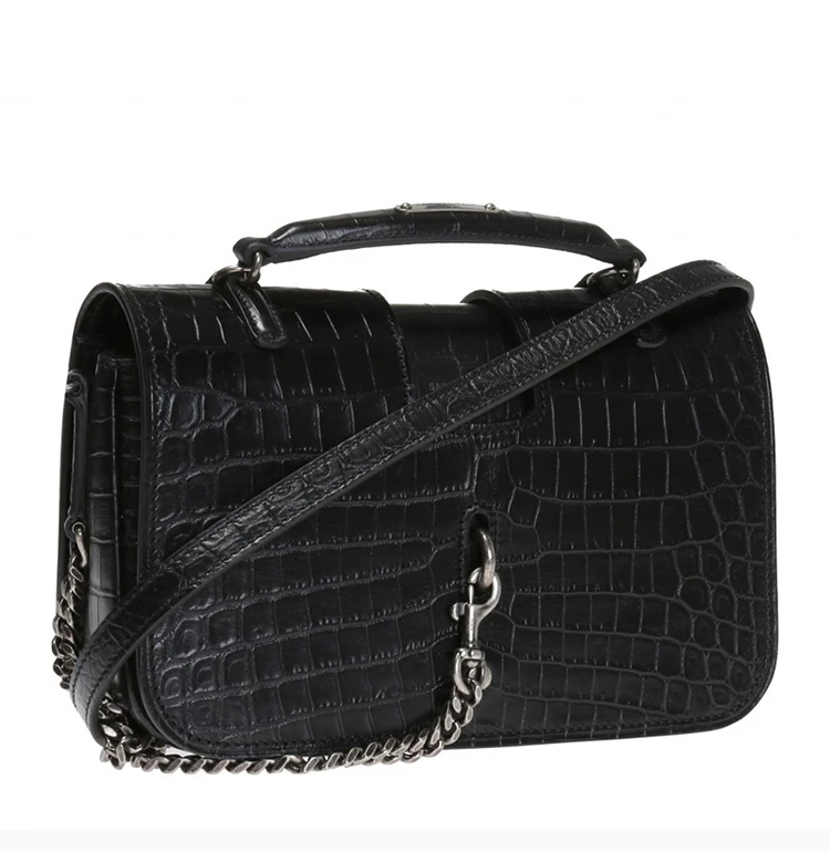 商品[国内直发] Yves Saint Laurent|YSL 圣罗兰 女士黑色链条装饰手提单肩包 486638-DZE0D-1000,价格¥11383,第14张图片详细描述