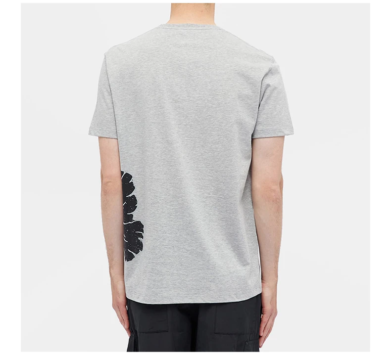 商品[国内直发] Alexander McQueen|ALEXANDER MCQUEEN 灰色男士T恤 626674-QPZ59-0902,价格¥1024,第6张图片详细描述