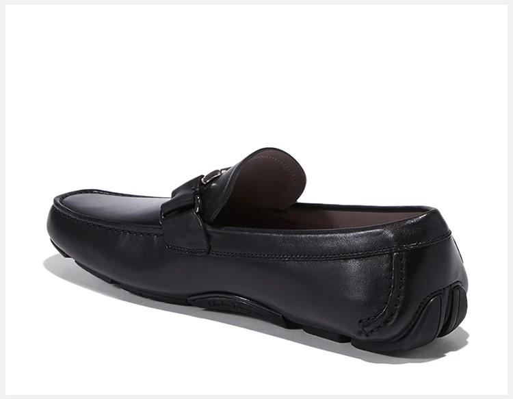 商品Salvatore Ferragamo|Salvatore Ferragamo 菲拉格慕 男士黑色牛皮驾车鞋 02-B166-698888,价格¥2818,第5张图片详细描述