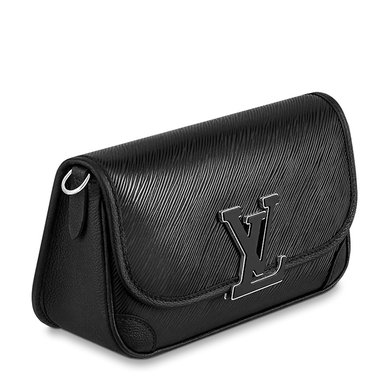 商品Louis Vuitton|预售十天 Louis Vuitton/路易威登 22春夏新款BUCI系列 女士黑色粒面牛皮革黑扣单肩斜跨包M59386,价格¥17275,第4张图片详细描述