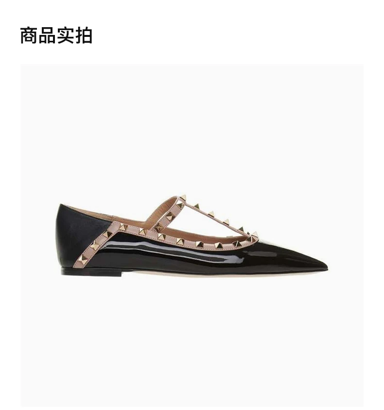 商品Valentino|VALENTINO 黑色女士低跟鞋 VW2S0BD0-VNW-N91,价格¥4277,第4张图片详细描述